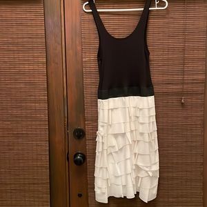 Black and White ruffle dress - size 8 *NWT*